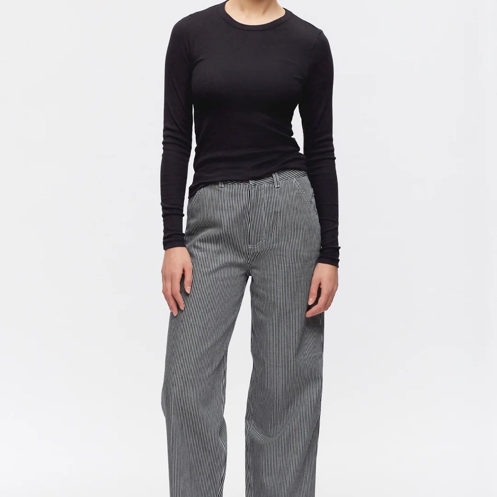 KOTN Metro pant indigo and white stripe size 27